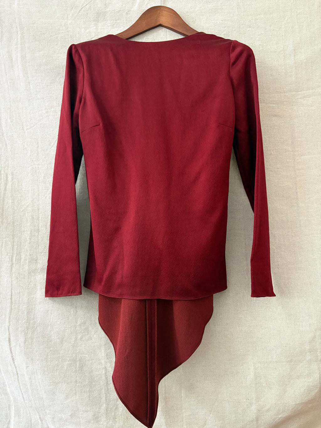 Rosetta Getty Crimson Tie-Back Top