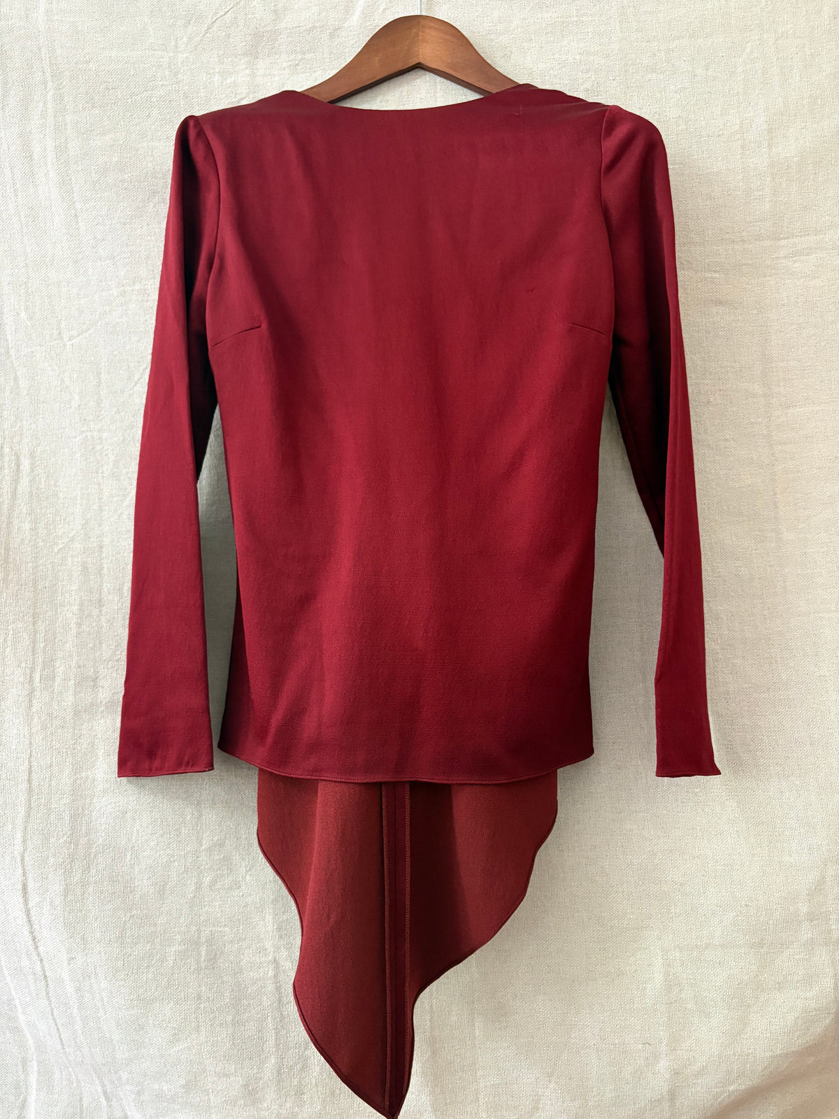 Rosetta Getty Crimson Tie-Back Top